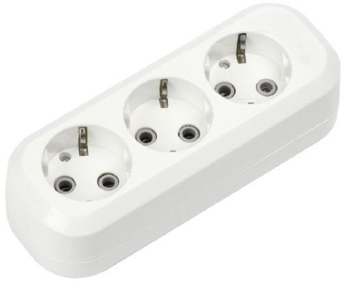 Колодка с заземлением Smartbuy 3-м 16А 3500Вт белый картинка 